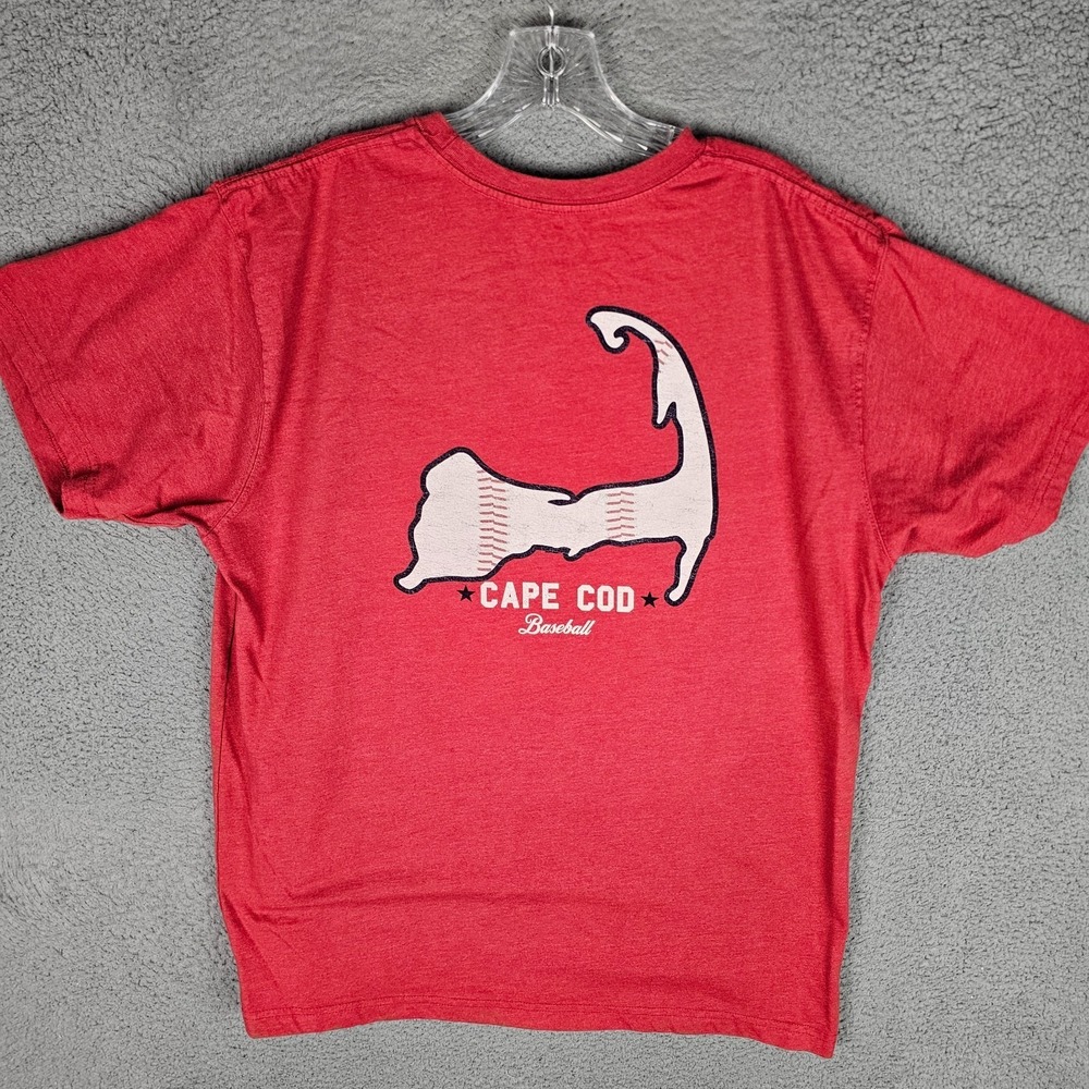 Cuffy's Cape Cod Baseball League T-Shirt Mens XL Double Sided Crew Neck Pullover